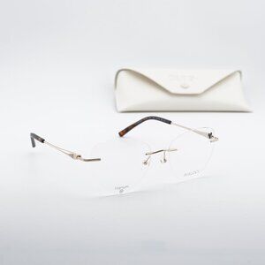 AIRLOCK PATINA 200 710 Cat Eye Eyeglasses – Gold 53mm